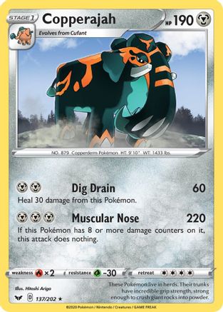 Copperajah - 137/202 (Non-Holo Gamestop Exclusive) () [Misc: Blister Exclusives] Pokemon Single Pokémon