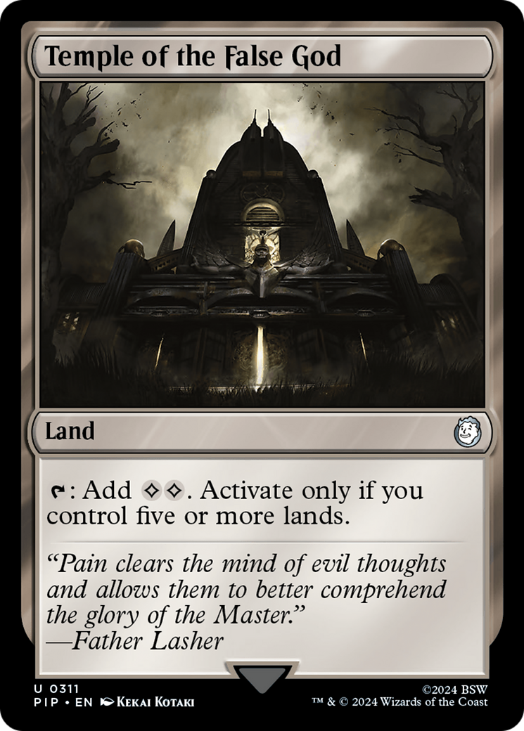 Temple of the False God (PIP-311) [Fallout] Foil MTG Single Wizards of the Coast