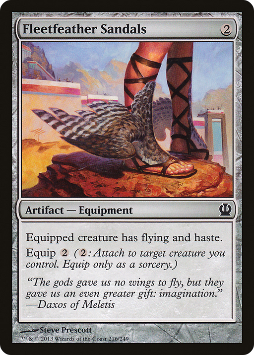 Fleetfeather Sandals (THS-216) [Theros] MTG Single Wizards of the Coast