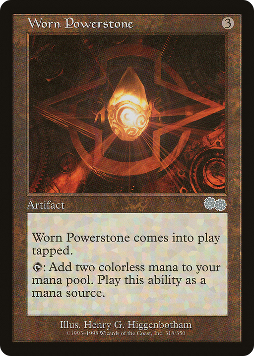 Worn Powerstone (USG-318) [Urza's Saga] MTG Single Wizards of the Coast