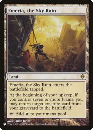 Emeria, the Sky Ruin (LIST-213/249) [Mystery Booster] The List Reprints MTG Single Wizards of the Coast