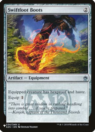 Swiftfoot Boots (A25) (LIST-234/249) [Mystery Booster] The List Reprints MTG Single Wizards of the Coast