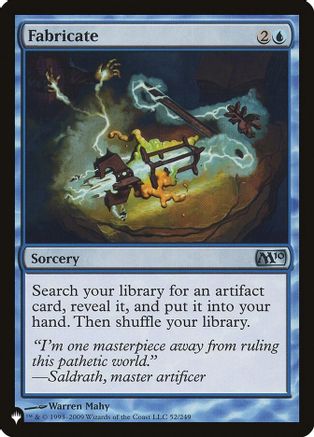 Fabricate (LIST-52/249) [Mystery Booster] The List Reprints MTG Single Wizards of the Coast