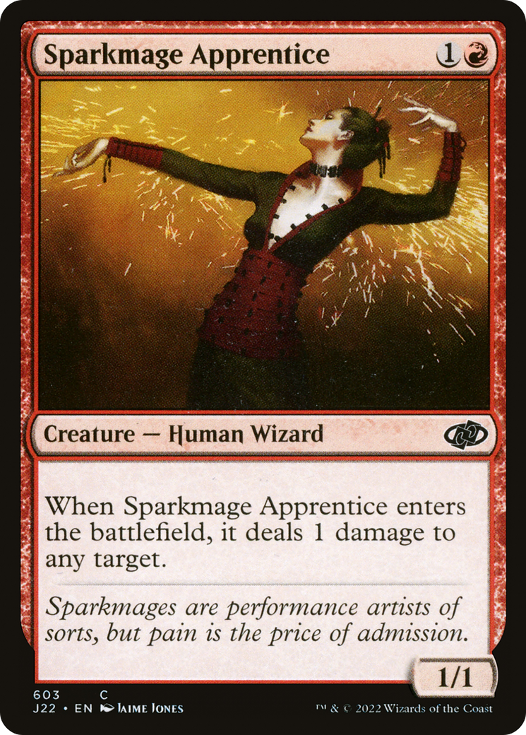 Sparkmage Apprentice (J22-603) [Jumpstart 2022] MTG Single Wizards of the Coast