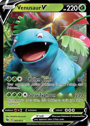 Venusaur V 1/73 Holofoil [SWSH: Champions Path] Pokemon Single Pokémon