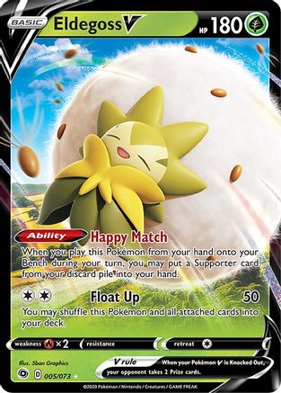 Eldegoss V (5/73) Holofoil [SWSH: Champions Path] Pokemon Single Pokémon