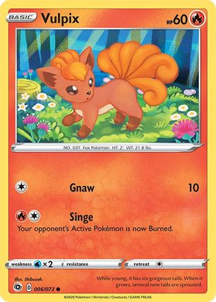 Vulpix (6/73) Reverse Holofoil [SWSH: Champions Path] Pokemon Single Pokémon