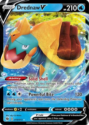 Drednaw V (14/73) Holofoil [SWSH: Champions Path] Pokemon Single Pokémon