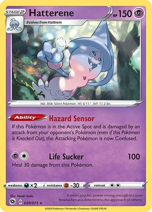 Hatterene (20/73) Reverse Holofoil [SWSH: Champions Path] Pokemon Single Pokémon