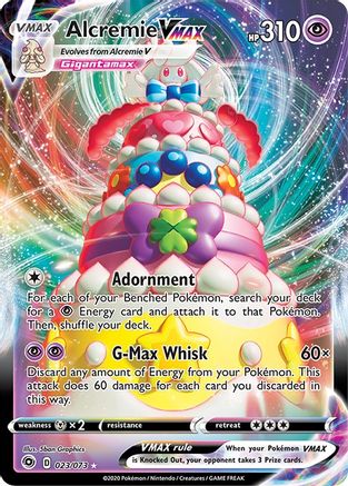 Alcremie VMAX (23/73) - [SWSH: Champions Path] Holofoil Pokemon Single Pokémon