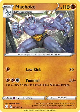 Machoke (25/73) Reverse Holofoil [SWSH: Champions Path] Pokemon Single Pokémon
