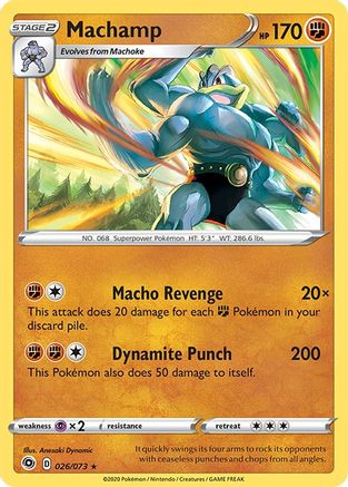 Machamp (26/73) Reverse Holofoil [SWSH: Champions Path] Pokemon Single Pokémon