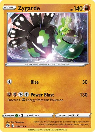Zygarde (28/73) Holofoil [SWSH: Champions Path] Pokemon Single Pokémon
