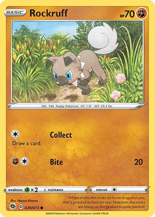 Rockruff (29/73) [SWSH: Champions Path] Pokemon Single Pokémon