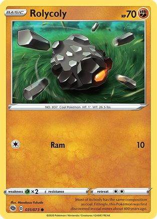 Rolycoly (31/73) Reverse Holofoil [SWSH: Champions Path] Pokemon Single Pokémon
