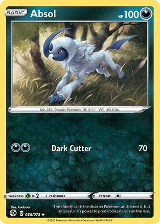 Absol (38/73) Reverse Holofoil [SWSH: Champions Path] Pokemon Single Pokémon