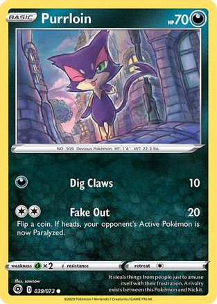 Purrloin (39/73) Reverse Holofoil [SWSH: Champions Path] Pokemon Single Pokémon