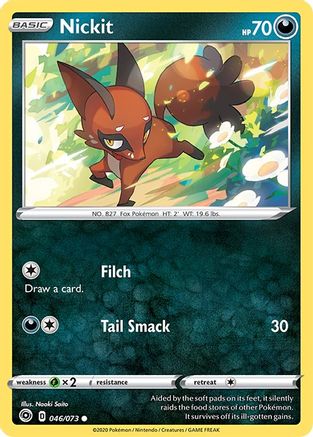 Nickit (46/73) [SWSH: Champions Path] Pokemon Single Pokémon