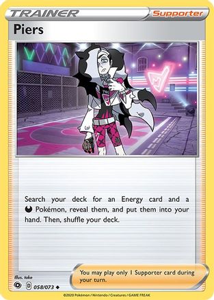 Piers (58/73) Reverse Holofoil [Champions Path] Pokemon Single Pokémon