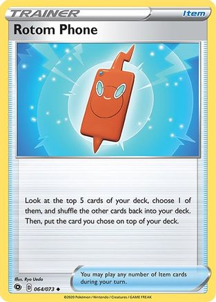 Rotom Phone (64/73) Reverse Holofoil [SWSH: Champions Path] Pokemon Single Pokémon