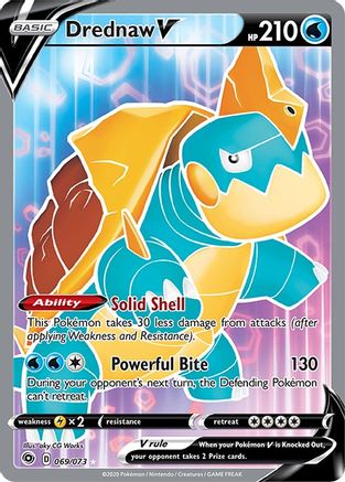 Drednaw V (Full Art) (69/73) Holofoil [SWSH: Champions Path] Pokemon Single Pokémon
