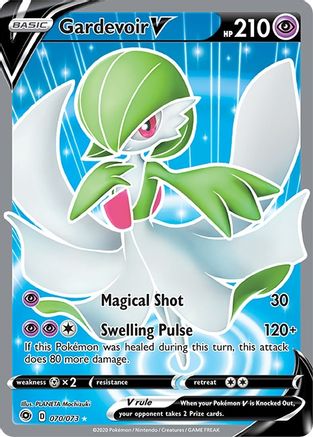 Gardevoir V (Full Art) (70/73) Holofoil [SWSH: Champions Path] Pokemon Single Pokémon