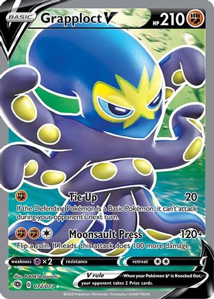 Grapploct V (Full Art) 72/73 Holofoil [SWSH: Champions Path] Pokemon Single Pokémon