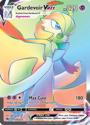 Gardevoir VMAX (Secret) 76/73 Holofoil [SWSH: Champions Path] Pokemon Single Pokémon
