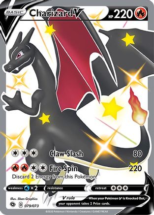 Charizard V (Secret) (79/73) Holofoil [SWSH: Champions Path] Pokemon Single Pokémon