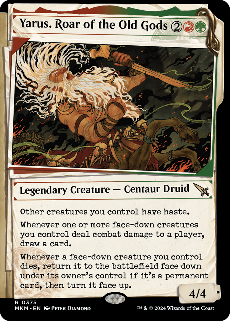 Yarus, Roar of the Old Gods (MKM-375) [Murders at Karlov Manor] (Showcase) MTG Single Murders at Karlov Manor