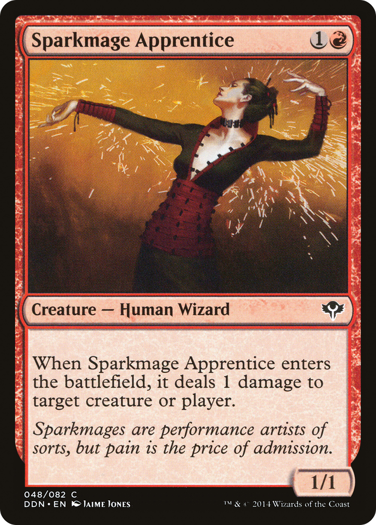 Sparkmage Apprentice (DDN-048) [Misc] Duel Decks: Speed vs. Cunning MTG Single Wizards of the Coast