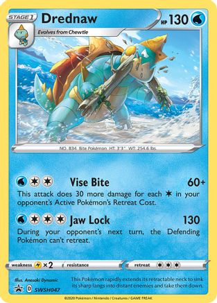 Drednaw - SWSH047 (/307) Holofoil [Promos: SWSH Promo Cards] Pokemon Single Pokémon