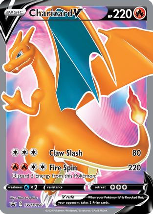 Charizard V - SWSH050 (SWSH050/307) Holofoil [Promos: SWSH Promo Cards] Pokemon Single Pokémon