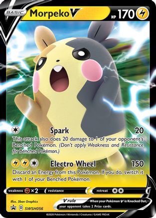 Morpeko V - SWSH056 (SWSH056/307) Holofoil [Promos: SWSH Promo Cards] Pokemon Single Pokémon