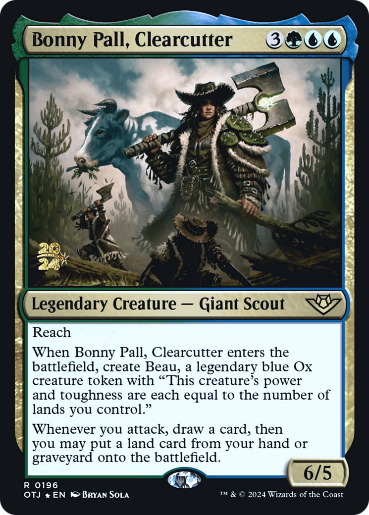 Bonny Pall, Clearcutter (PRE-196) [Outlaws of Thunder Junction Promos] Foil MTG Single Wizards of the Coast