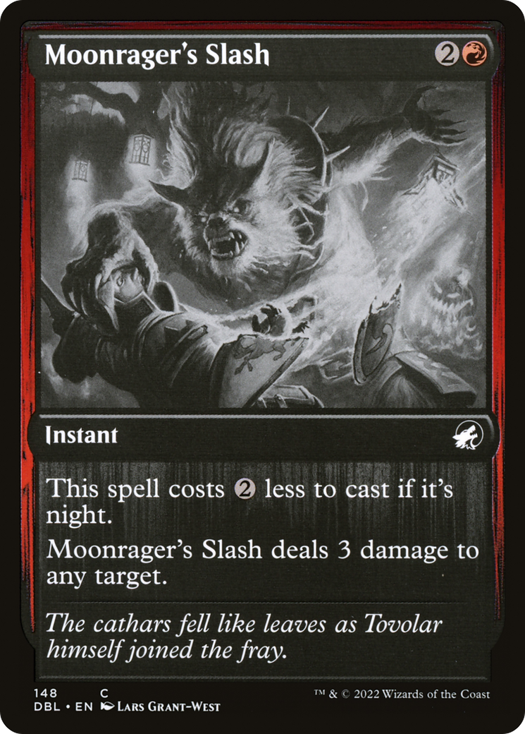 Moonrager's Slash (DBL-148) [Innistrad: Double Feature] Foil MTG Single Wizards of the Coast