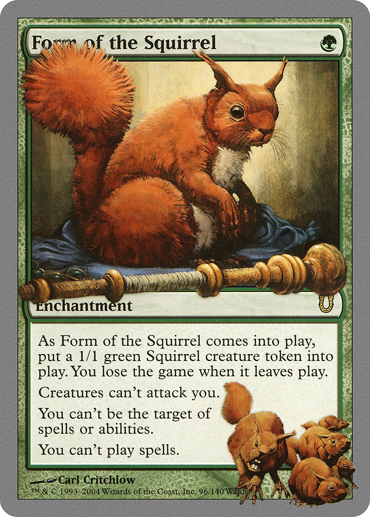 Form of the Squirrel (UNH-096) [Unhinged] MTG Single Wizards of the Coast