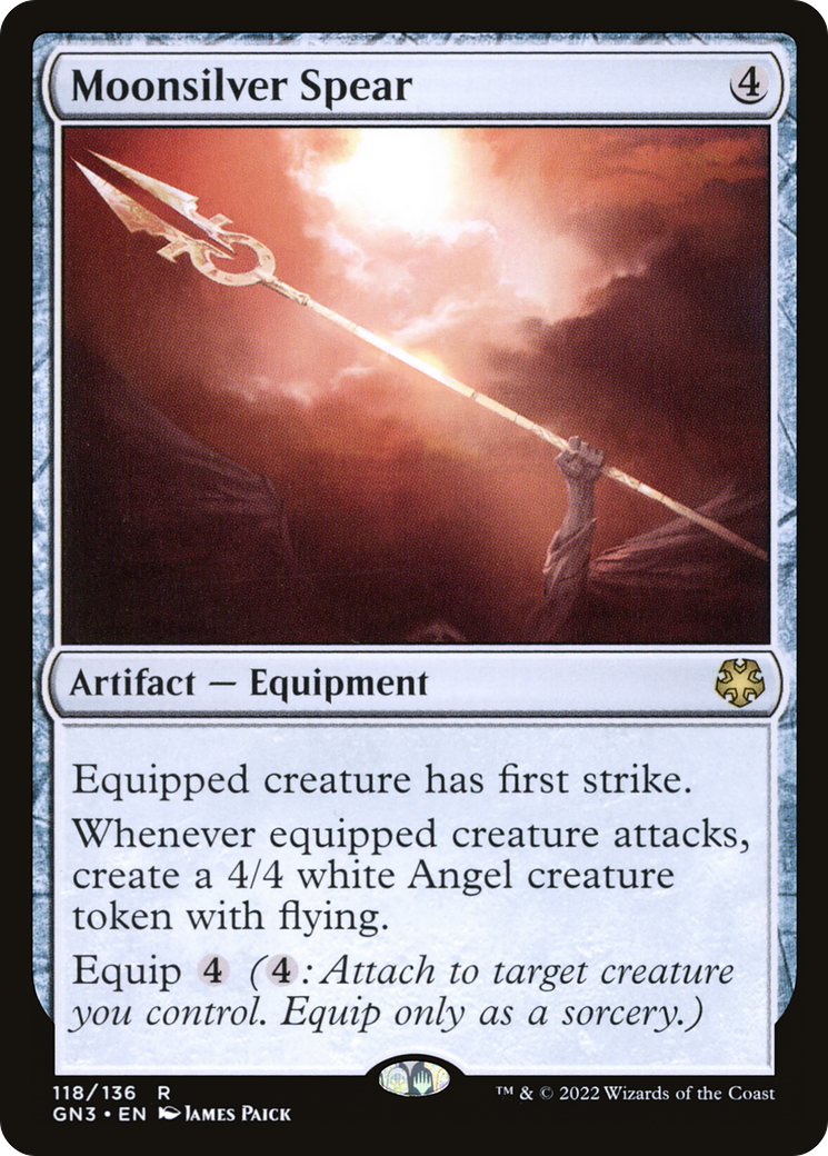 Moonsilver Spear (GN3-118) [Misc] Game Night: Free-for-All MTG Single Wizards of the Coast