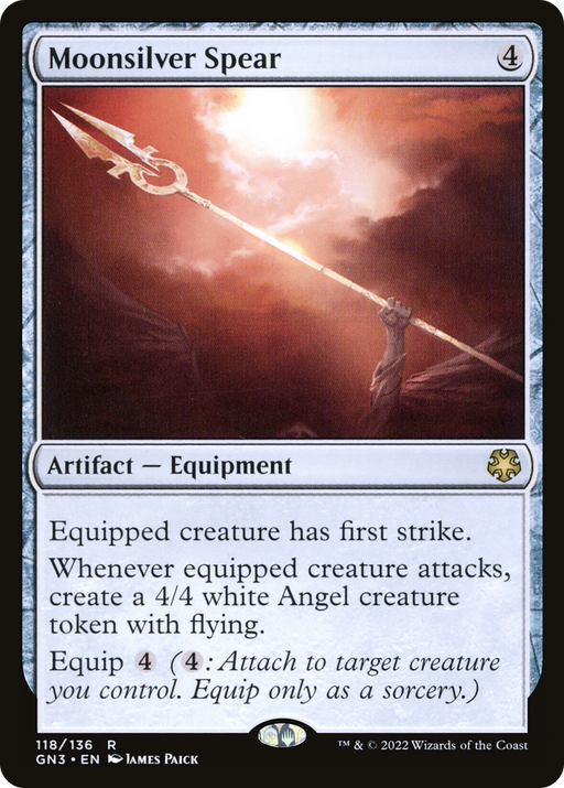 Moonsilver Spear (GN3-118) [Misc] Game Night: Free-for-All MTG Single Wizards of the Coast