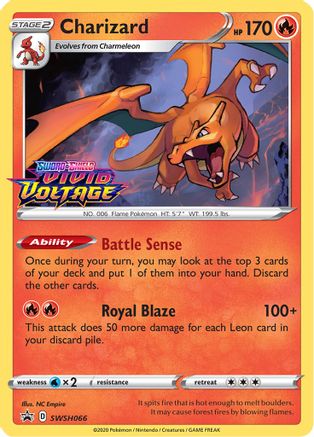 Charizard - SWSH066 (Prerelease) (SWSH066/307) Holofoil [Promos: SWSH Promo Cards] Pokemon Single Pokémon