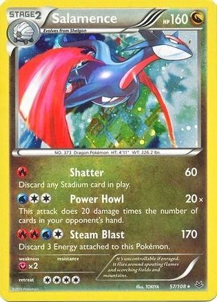 Salamence - 57/108 (Cosmos Holo) () Holofoil [Misc: Blister Exclusives] Pokemon Single Pokémon