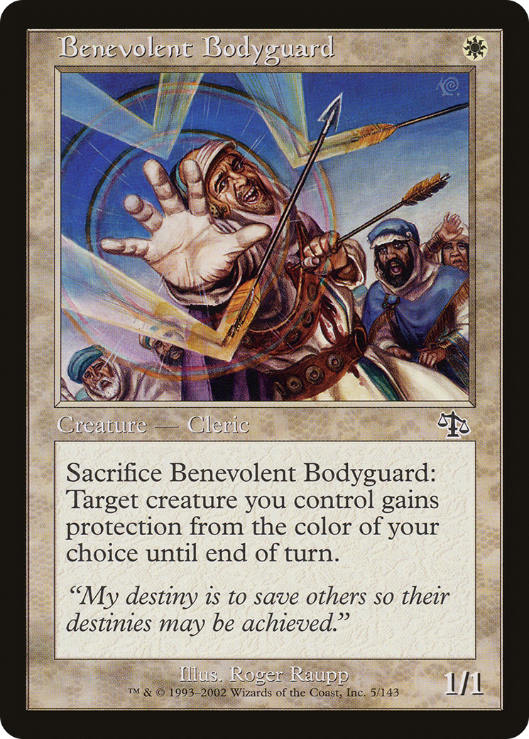 Benevolent Bodyguard (JUD-005) [Judgment] Foil MTG Single Wizards of the Coast