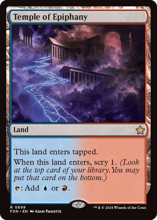Temple of Epiphany (FDN-699) [Foundations] MTG Single Wizards of the Coast