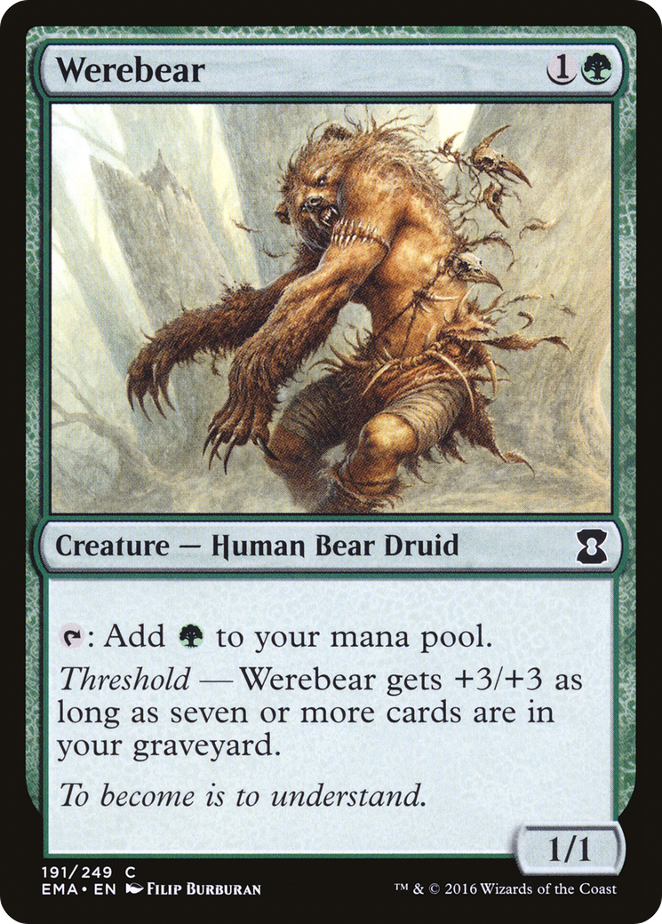 Werebear (EMA-191) [Eternal Masters] MTG Single Wizards of the Coast