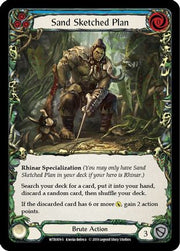 Sand Sketched Plan [WTR009] Unlimited Edition Rainbow Foil Flesh And Blood Single Flesh And Blood   