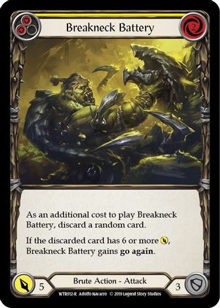 Breakneck Battery (Yellow) [WTR012] Unlimited Edition Normal Flesh And Blood Single Flesh And Blood   