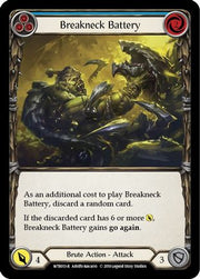 Breakneck Battery (Blue) [WTR013-R] Alpha Print Rainbow Foil Flesh And Blood Single Flesh And Blood   