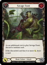 Savage Feast (Red) [WTR014] Unlimited Edition Rainbow Foil Flesh And Blood Single Flesh And Blood   