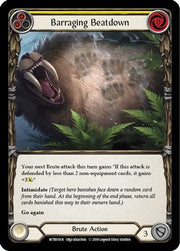 Barraging Beatdown (Yellow) [WTR018-R] Alpha Print Normal Flesh And Blood Single Flesh And Blood   
