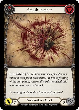 Smash Instinct (Red) [WTR026] Unlimited Edition Normal Flesh And Blood Single Flesh And Blood   